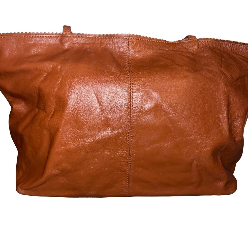 Latico Leather Cognac Brown Slouchy Tote Bag Large Shoulder Purse Boho - Picture 3 of 8